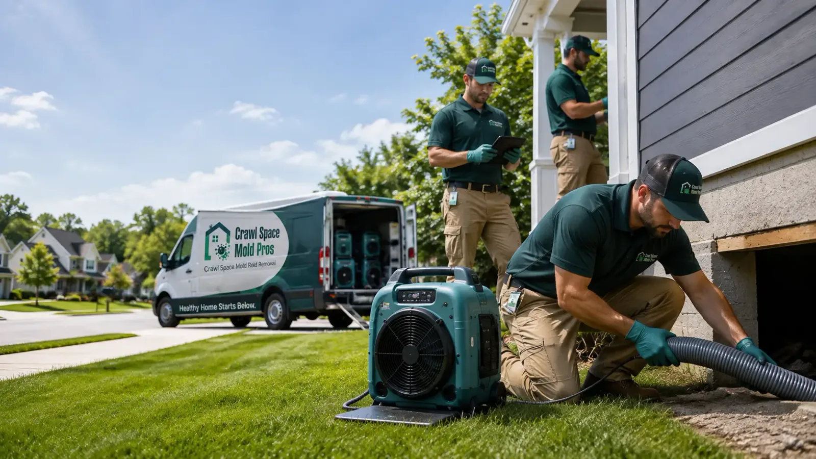Crawl Space Mold Removal in Harrisonville, PA